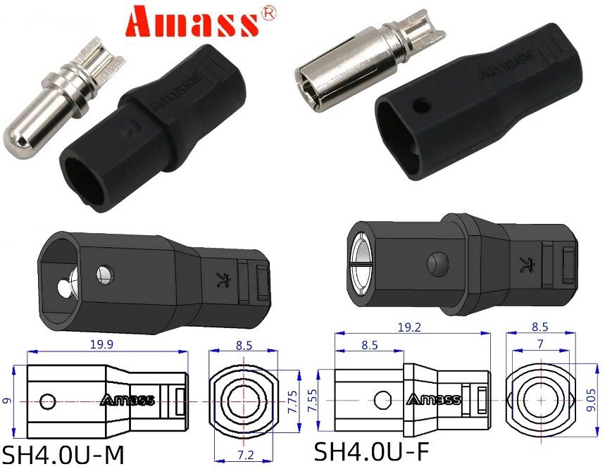 Conectores Amass SH4.0